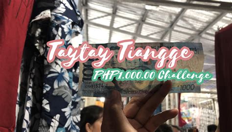 taytay tiangge price range.